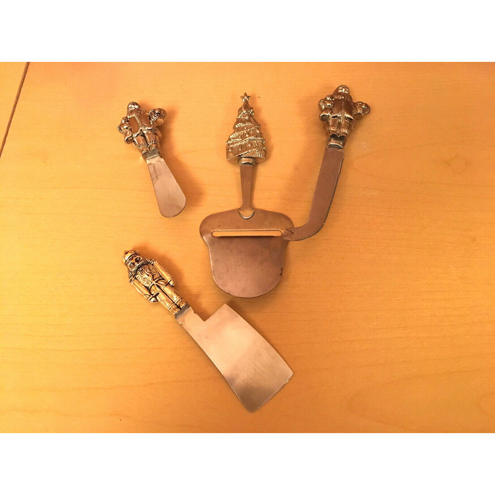 Vintage 4 Piece Wallace Silversmith's Cheese Set Stainless Steel